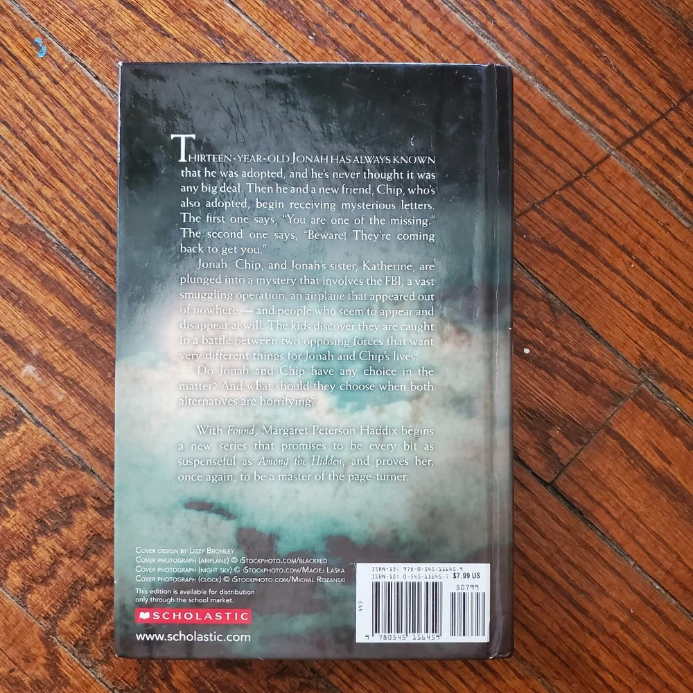 Found, The Missing: Book 1, Margaret Peterson Haddix, Hardcover, Painted Edges